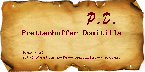 Prettenhoffer Domitilla névjegykártya